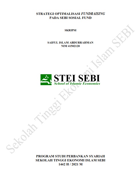 Strategi Optimalisasi Fundraising pada Sebi Social Fund (SSF)
