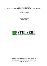 Laporang Magang pada Kantor Akuntan Publik Rama Wendra