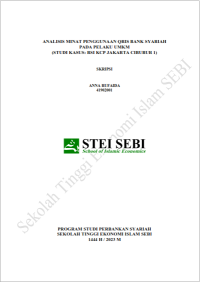 Analisis Minat Penggunaan QRIS Bank Syariah pada Pelaku UMKM (STUDI KASUS : BSI KCP Jakarta Cibubur 1)