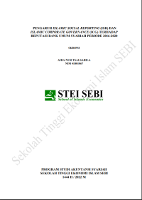 Pengaruh Islamic Social Reporting (ISR) dan Islamic Corporate Governance (ICG) Terhadap Reputasi Bank Umum Syariah Periode 2016-2020