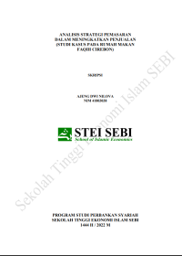 Analisis Strategi Pemasaran dalam Meningkatkan Penjualan (Studi Kasus pada Rumah Makan Faqih Cirebon)