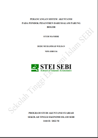 Perancangan Sistem Akuntansi pada Pondok Pesantren Darussalam Parung Bogor