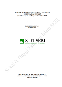 Penerapan Laporan Keuangan Pesantren Berdasarkan ISAK 35 (Studi Kasus pada Pondok Pesantren Tahun 2011)