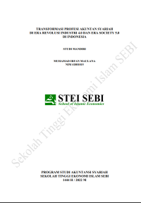 Transformasi Profesi Akuntan Syariah di Era Revolusi Industri 4.0 dan Era Society 5.0 di Indonesia