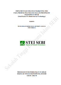 Implementasi Strategi Marketing Mix pada Produk Pelumas Oli dalam Prespektif Ekonomi Syariah (Studi Kasus PT. Mafati Inovasi Technology)