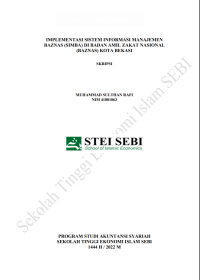 Implementasi Sistem Informasi Manajemen BAZNAS (SIMBA) di Badan Amil Zakat Nasional (BAZNAS) Kota Bekasi