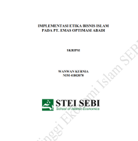 Implementasi Etika Bisnis Islam pada PT. Emas Optimasi Abadi