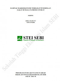 Dampak Makroekonomi Terhadap Penerimaan Zakat di Masa Pandemi Covid-19