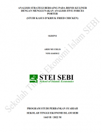 Analisis Strategi Bersaing pada Bisnis Kuliner dengan Menggunakan Analisis Five Forces Porter (Studi Kasus D'Kriuk Fried Chicken)