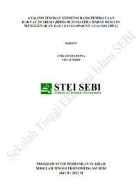 Analisis Tingkat Efisiensi Bank Pembiayaan Rakyat Syariah (BPRS) di Sumatera Barat dengan Menggunakan Data Envelopment Analysis (DEA)