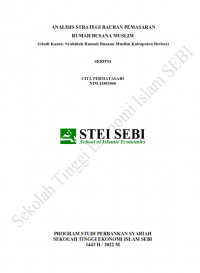 Analisis Strategi Bauran Pemasaran Rumah Busana Muslim (Studi Kasus: Syahidah Rumah Busana Muslim Kabupaten Brebes)