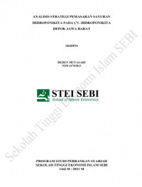 Analisis Strategi Pemasaran Sayuran Hidroponik pada CV. Hidroponikita Depok Jawa Barat
