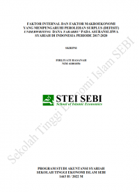 Faktor Internal dan Faktor Makroekonomi yang Mempengaruhi Perolehan Surplus (Defisit) Underwriting Dana Tabarru pada Asuransi Jiwa Syariah di Indonesia Periode 2017-2020