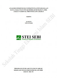 Analisis Efisiensi dan Efektivitas Pengelolaan Dana Zakat dan Infak/Sedekah di Badan Amil Zakat Nasional Provinsi Jawa Barat