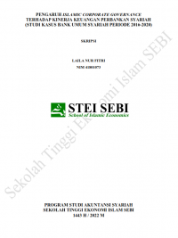 Pengaruh Islamic Corporate Governance Terhadap Kinerja Keuangan Perbankan Syariah (Studi Kasus Bank Umum Syariah Periode 2016-2020)