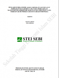 Pengaruh Mekanisme Good Corporate Governance terhadap Manajemen Laba pada Perusahaan Manufaktur Subsektor Makanan dan Minuman yang Terdaftar di Indeks Saham Syariah Indonesia