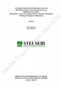 Analisis Strategi Pemasaran dalam Meningkatkan Volume Penjualan Produk Gulampo (Studi Kasus: Toko Sentra Opak 3D Desa Cikalong, Kecamatan Cikalong, Kabupaten Tasikmalaya)