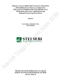 Perancangan Implementasi dan Strategi Pengembangan Digital Marketing Melalui Facebook Ad pada Bisnis Jasa (Studi Kasus Griya Aqiqah Karawang Kabupaten Karawang Jawa Barat)