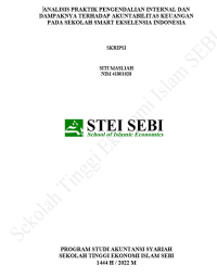 Analisis Praktik Pengendalian Internal dan Dampaknya Terhadap Akuntabilitas Keuangan pada Sekolah SMART Ekselensia Indonesia