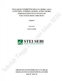 Pengaruh e-Markerting dengan Model AISAS (Attention, Interest, Search, Action, Share) Terhadap Keputusan Investasi pada Sukuk Ritel Seri SR 013