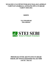 Analisis Luas Pengungkapan dalam Laporan Tahunan Lembaga Asuransi Jiwa Syariah Tahun 2020-2021