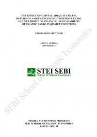 The Effect of Capital Adequacy Ratio (CAR), Return On Assets (ROA), Financing to Deposit Ratio (FDR), Net Profit On Financial Sustainability Of Islamic Banks In QISMUT Countries